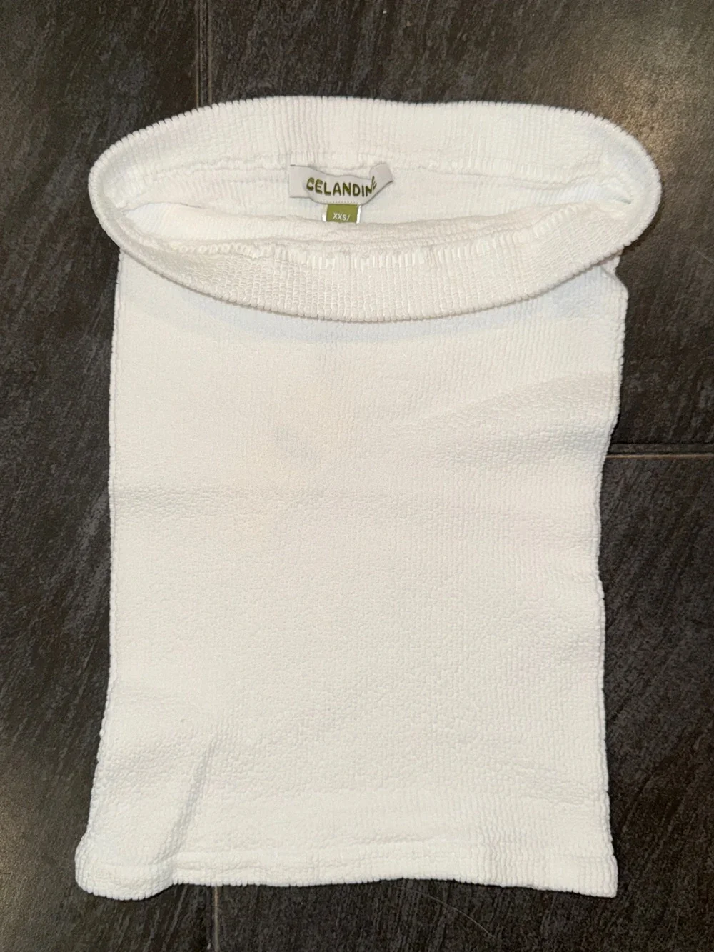 Celandine White Women’s Sweater Tube Top